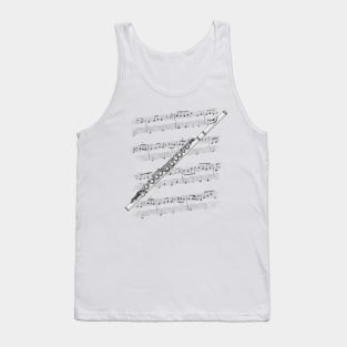 Flute Player Flutist Woodwind Musician Tank Top